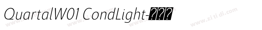QuartalW01 CondLight字体转换 QuartalW01 CondLight字体转换